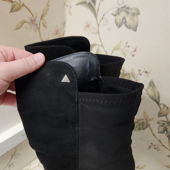 Guess knee high suede pull on riding boots 7 - Picture 7 of 8